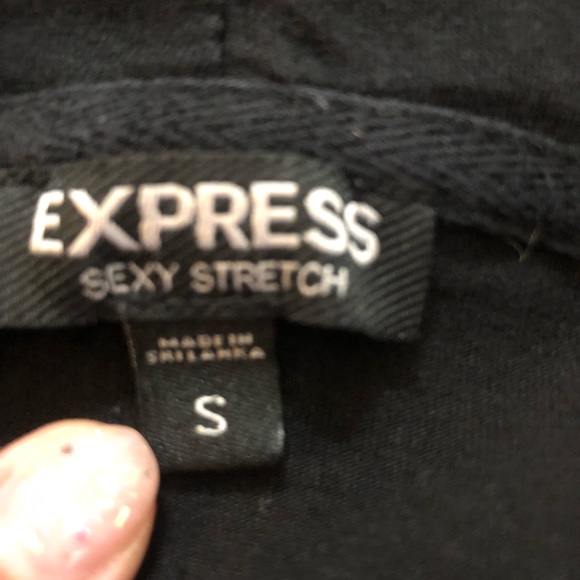 EXPRESS stretchy draped open front hoodie size small - Picture 3 of 5